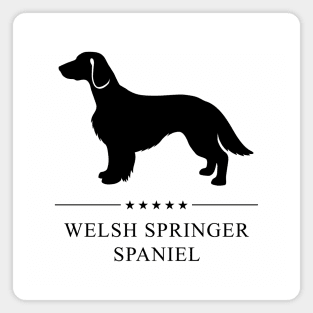 Welsh Springer Spaniel Black Silhouette Magnet